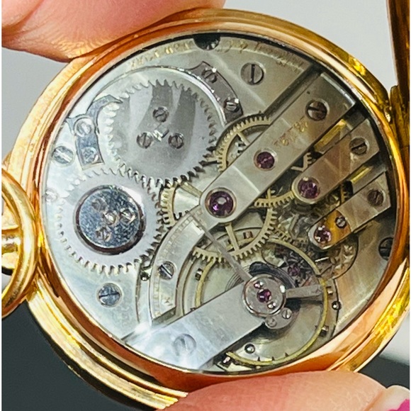 Tiffany & Co. Antique 18 K Yellow Gold Pocket Watch 45 gm Total Weight - Picture 4 of 14